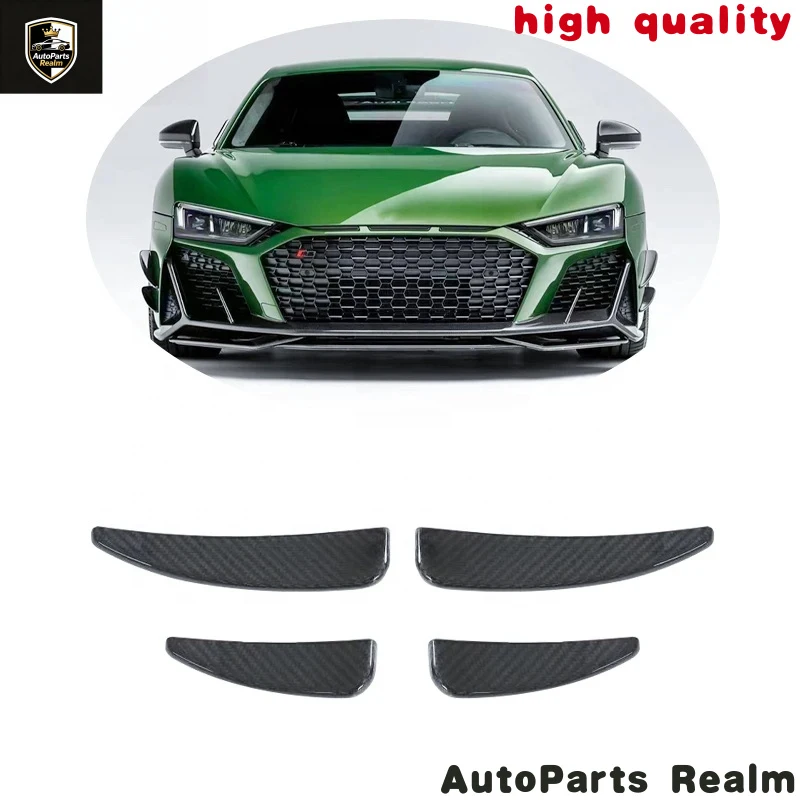 R GT V - Dry Carbon Front Bumper Canards Fins Lip SpsHot Selling Products