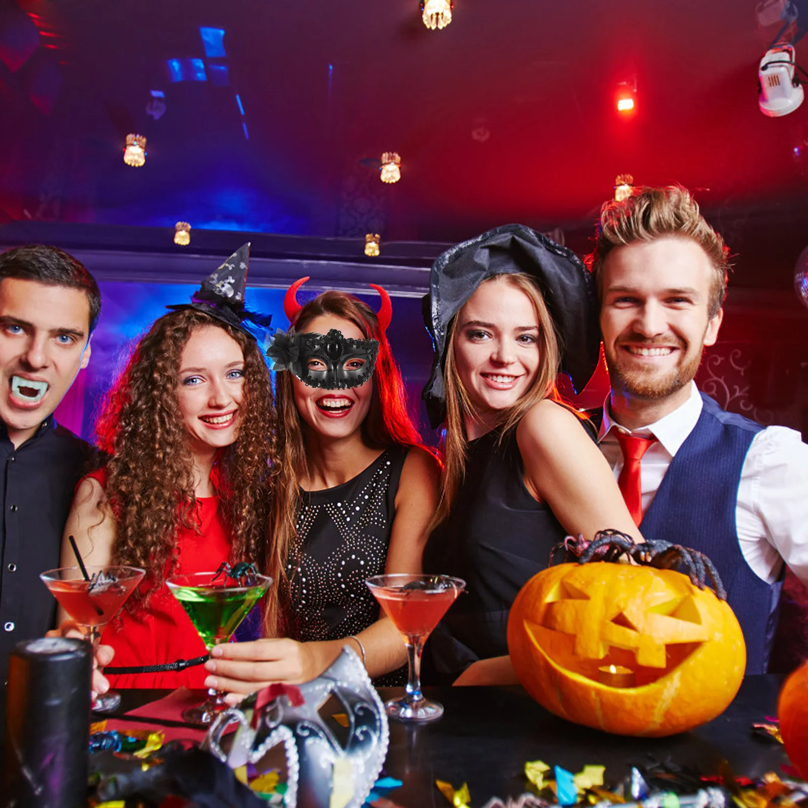 2-delig Venetiaans masker maskerade kostuumbenodigdheden paar maskers accessoires voor feest cosplay rekwisieten meisjes