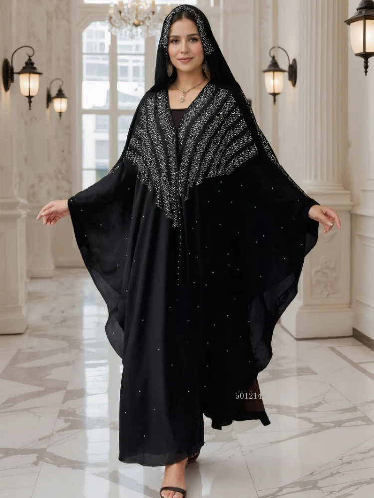 عباية رمضان دبي قفطان فستان حجاب إسلامي فساتين سهرة أفريقية للنساء كيمونو رداء قفطان إسلامي ملابس عباية إسلامية