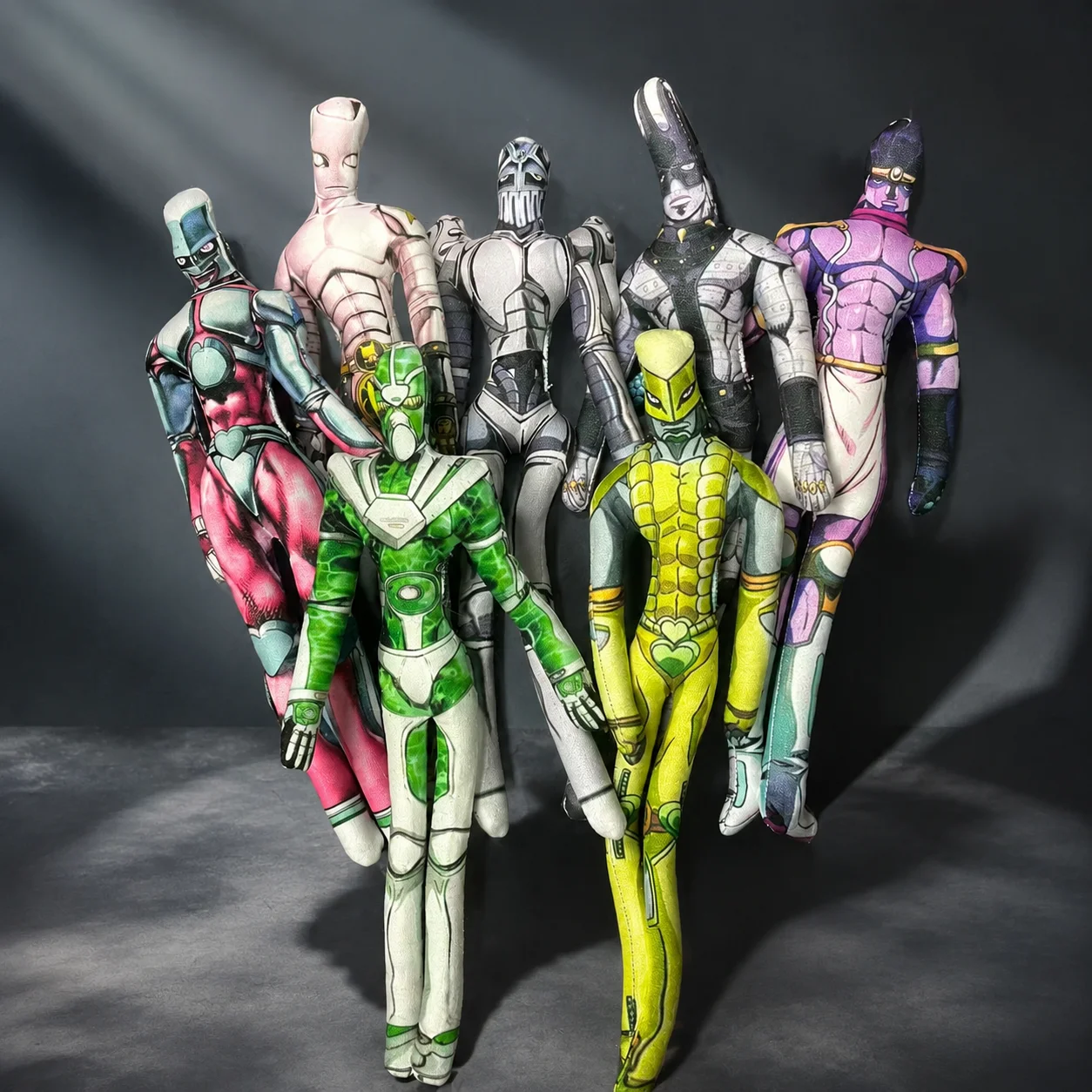 28CM JoJo Bizarre Adventure Star Platinum The World White Snake Cosplay Stuffed Doll  Skeleton Action Figure Room Decor Gift