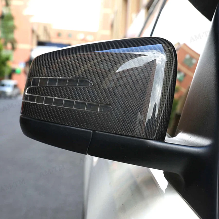 Real Carbon Fiber For Mercedes G Class Mirror Cover Amg G55 G63 W463 GL GLE 43 63 M Class W166 X166 Carbon Fiber Side Caps