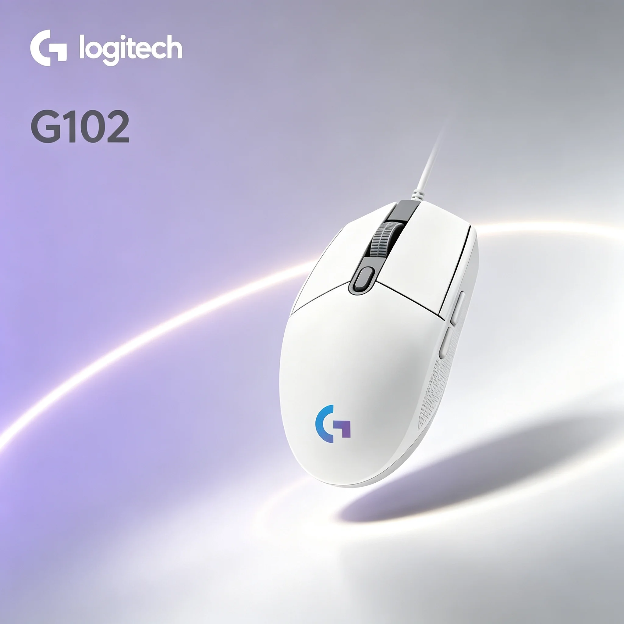 Logitech G102 High Precision Wired Gaming Mouse Custom RGB Light For CS PUBG LOL League of Legends Valorant Desktop Computer Mic