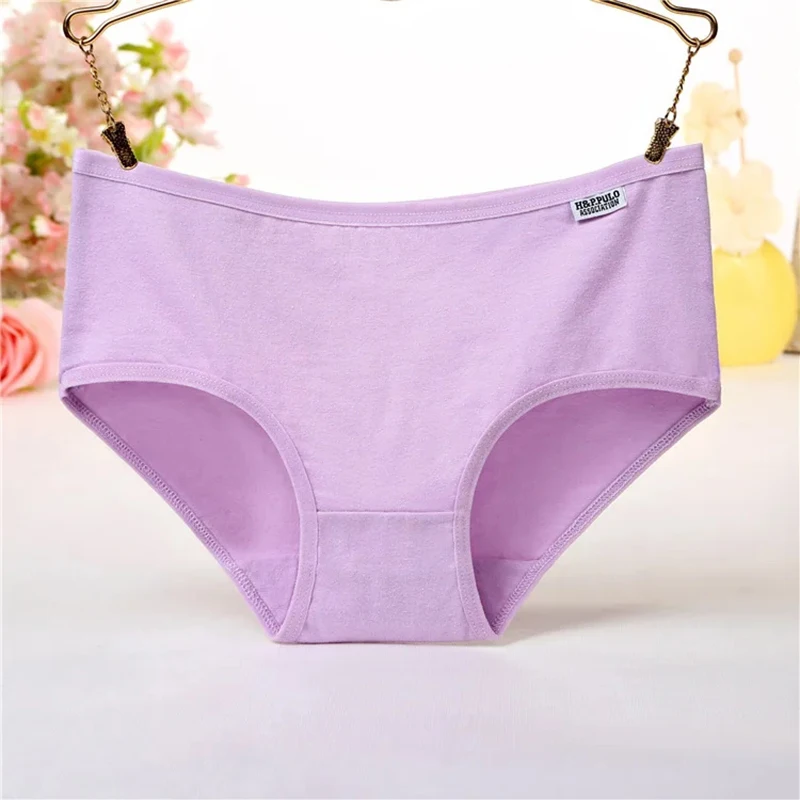 7Pcs Woman Panties For Underwears 100% Cotton Sexy Breathable Soft Lingerie Female Briefs Girls Cute Solid Color Underpants Now