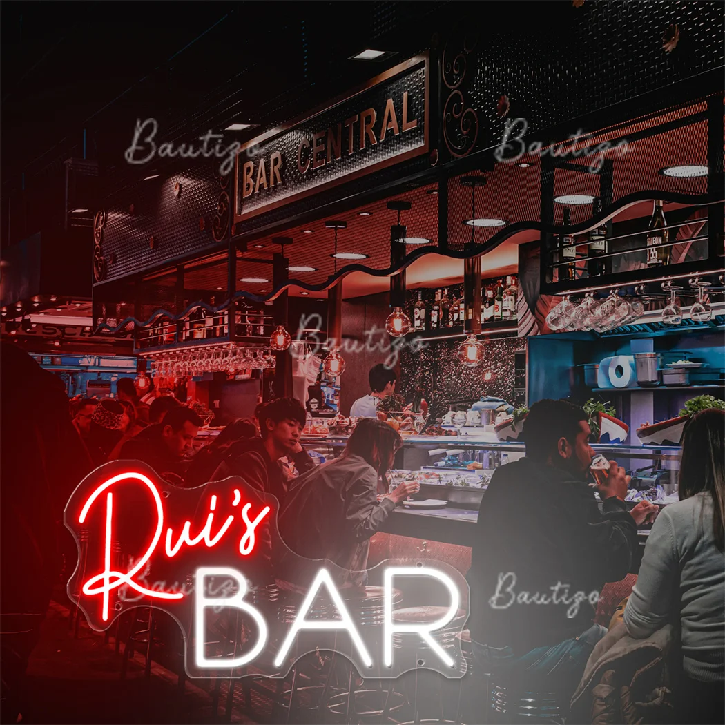 Neon Sign Custom Bar Decor LED Name Wall Art Decoration for Bar Business Neon Light for Commercial Shop Sign Room USB Neon Signs