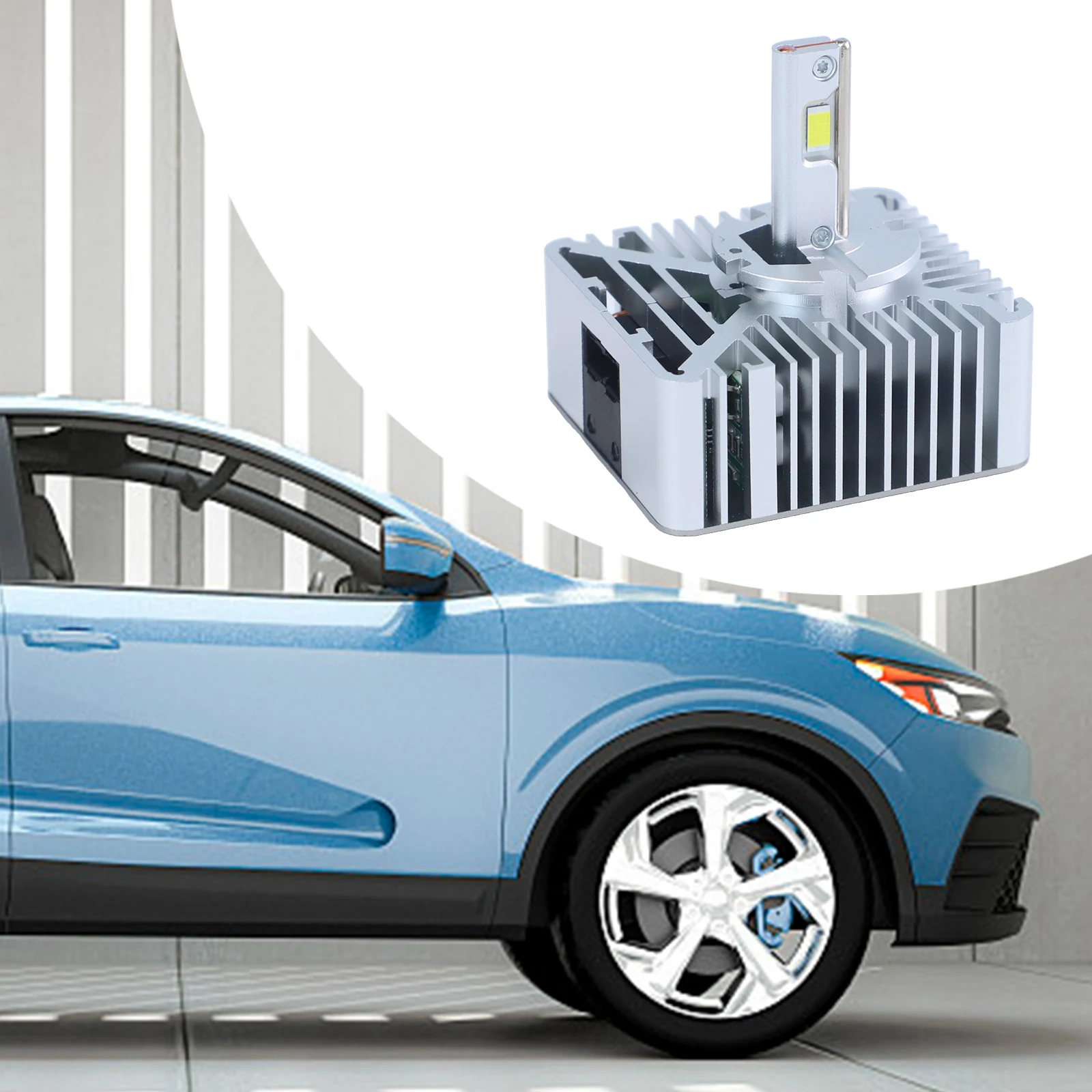 إضاءة 360 درجة D5S LED لمبات سلامة الطريق 6*5*2.4 مصباح أمامي غير مدمر ترقية حجم صغير لتناسب المخزون