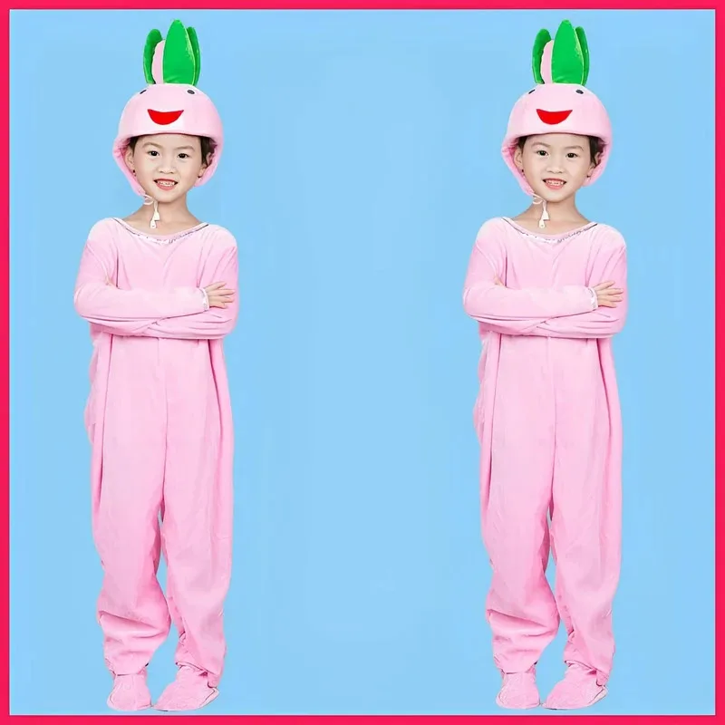 

New Children Fruit Cosplay Costume Banana Apple Set Pumpkin Tomato Tree Toddler Vegetable Cartoon Outfit VCCNGCMRRJ2025