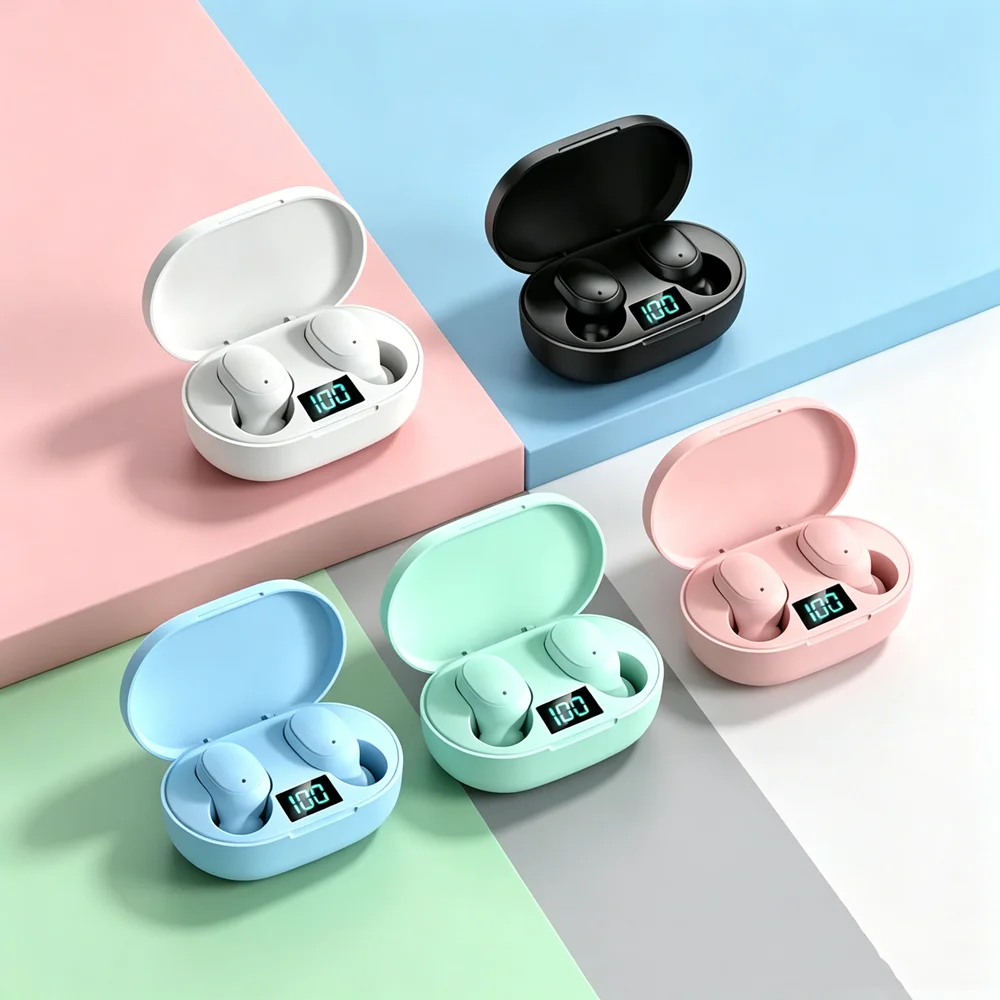 TWS Earphone Bluetooth 5.3 Wireless Headphones Hifi Stereo Sports Earbuds Headset Hearing Aids With Mic Handfree