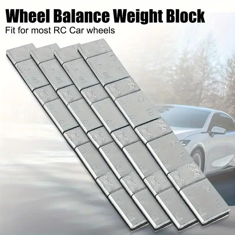 

8pcs/set Iron Wheel Balance Weight Tire Adhesive Tyre Balancer Wheel Block For Car Motorcycle/bike RC Boat Aircraft