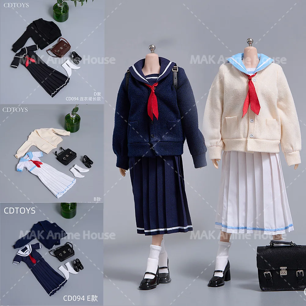 CDtoys CD094 1/6Scale College Feng Shui Handsuit Long Dress JKStudent Set Clothes Model Fit 12