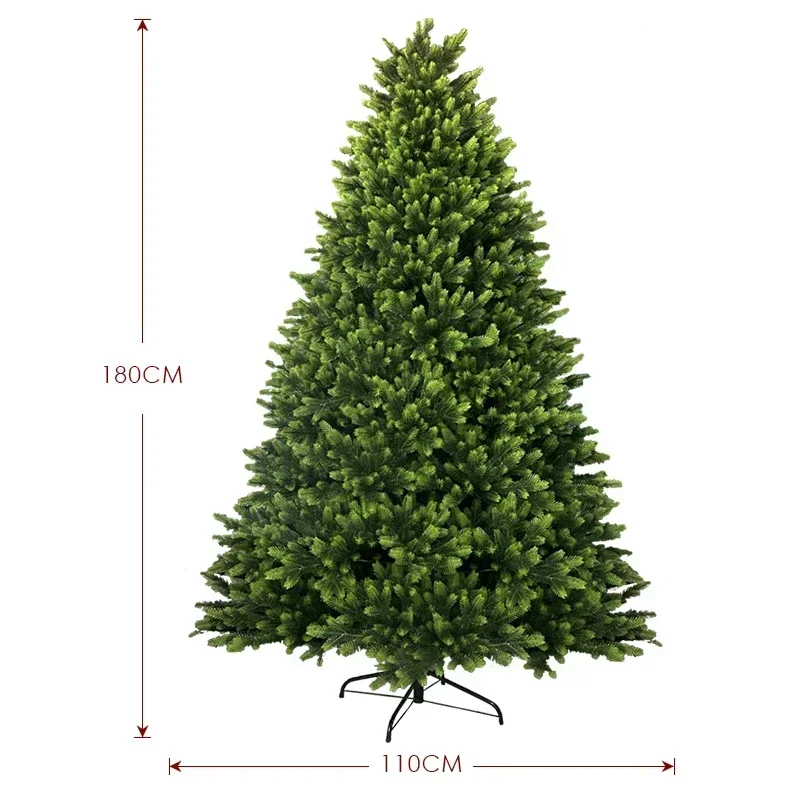 Pure PE Christmas Tree Household Christmas Decoration Environmentally Friendly And Odor-free Hotel Large Luminous Own Lights