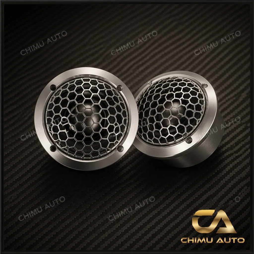【CHIMU AUTO】 2 Inch 60mm Car Midrange Center Speaker 220W Peak Power Hi-Fi Audio Alto Tweeter Unit for Vehicle Upgrade