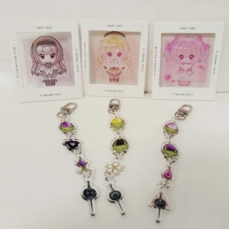 Akemi Homura аниме брелок для женщин Puella Magi Madoka Magica акриловый брелок для ключей мужской кулон орнамент аксессуары подарок другу