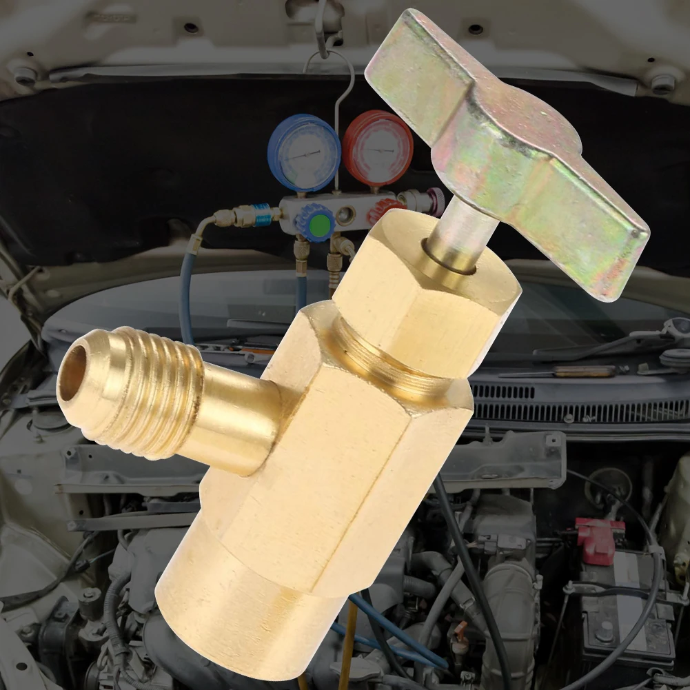 R1234A robinet de canette auto-scellant 1/2 filetage femelle réfrigérant peut ouvre-bouteille ouvre-bouteille auto-scellant pour la climatisation