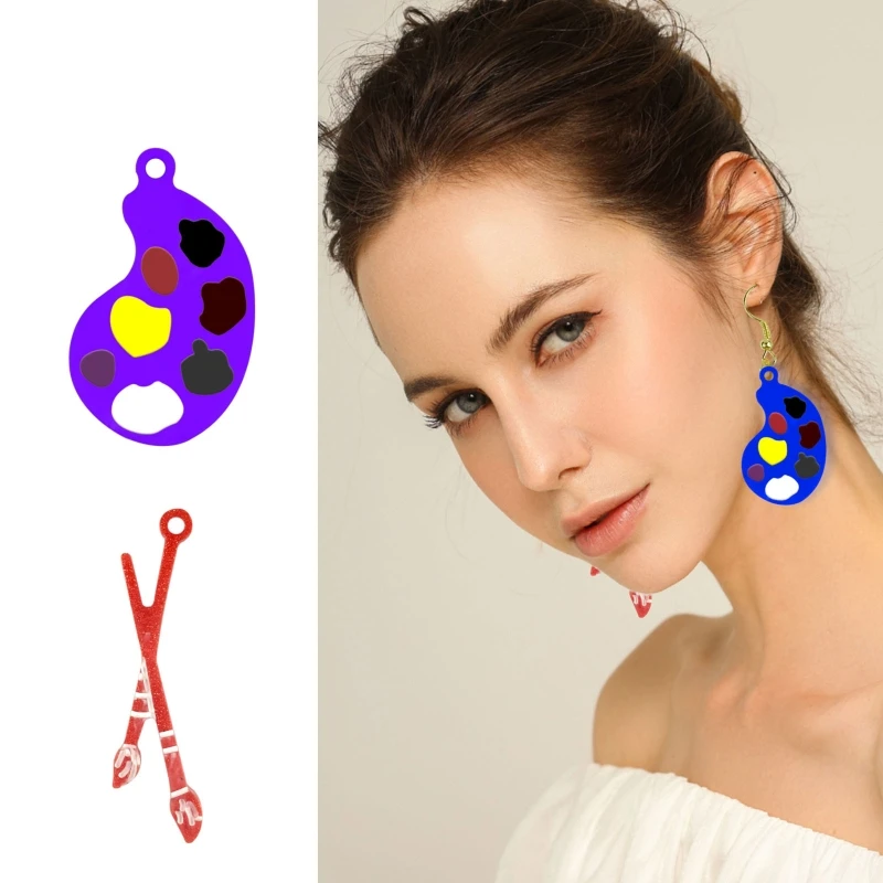 Epoxy Resin Molds Earring Jewellery Craft Resin Casting Molds Necklace Pendant Color Resin Earring Molds