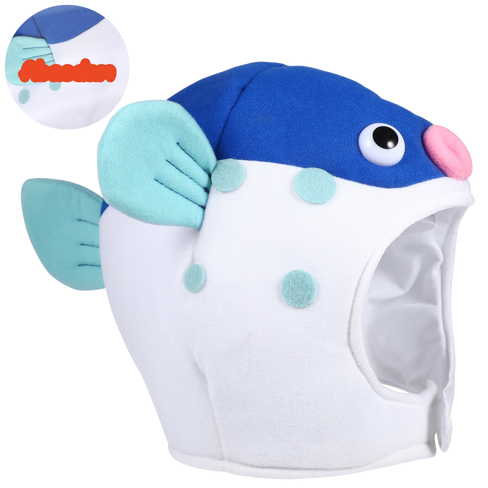 

Fish Headwear Cartoon Hat for Kids Adults Soft Warm Winter Party Halloween Costume Photo Prop cosplay