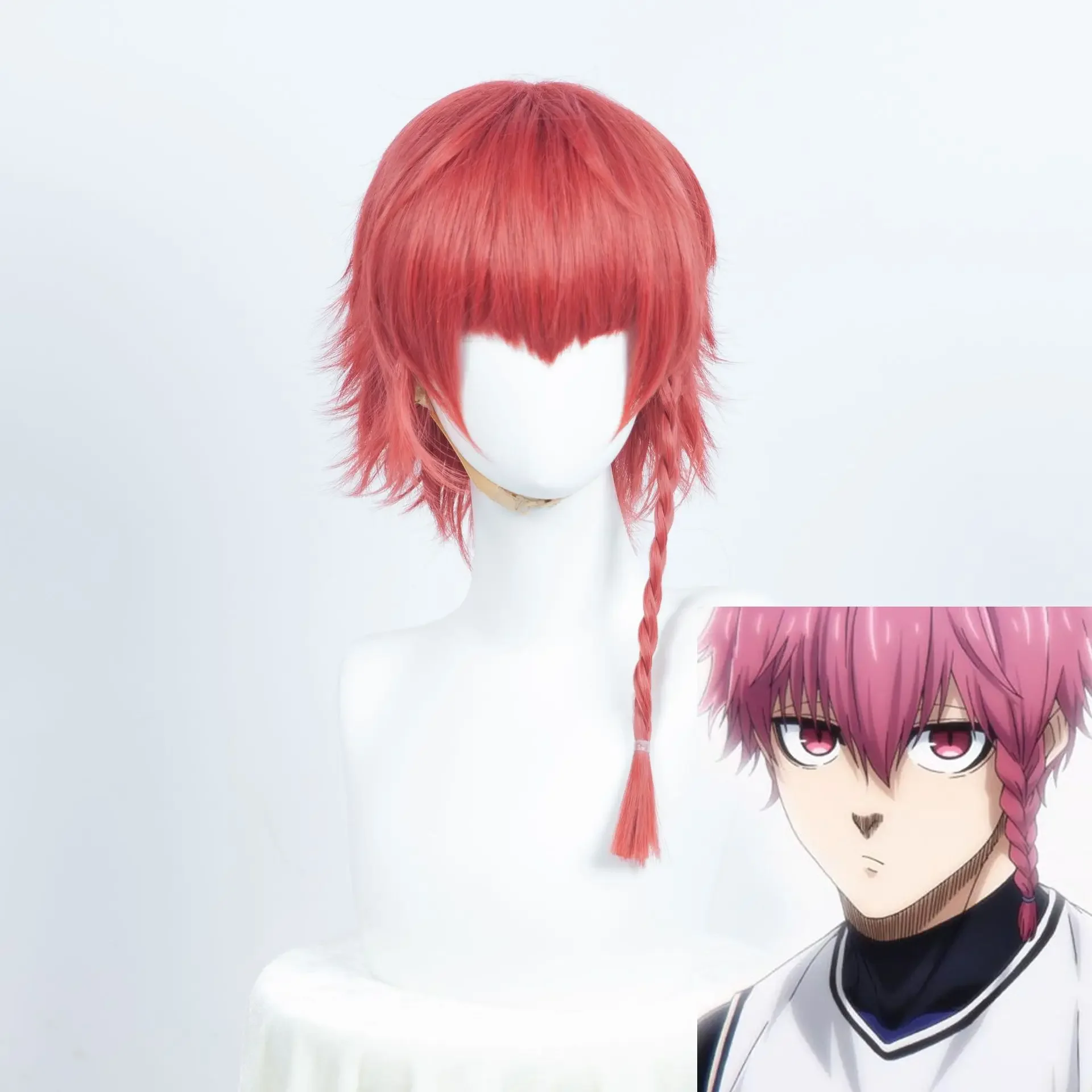 Fengle Hui Blue Prison Cosplay Wig, Stylish Design, Anti-Curl, Realistic Scalp Simulation