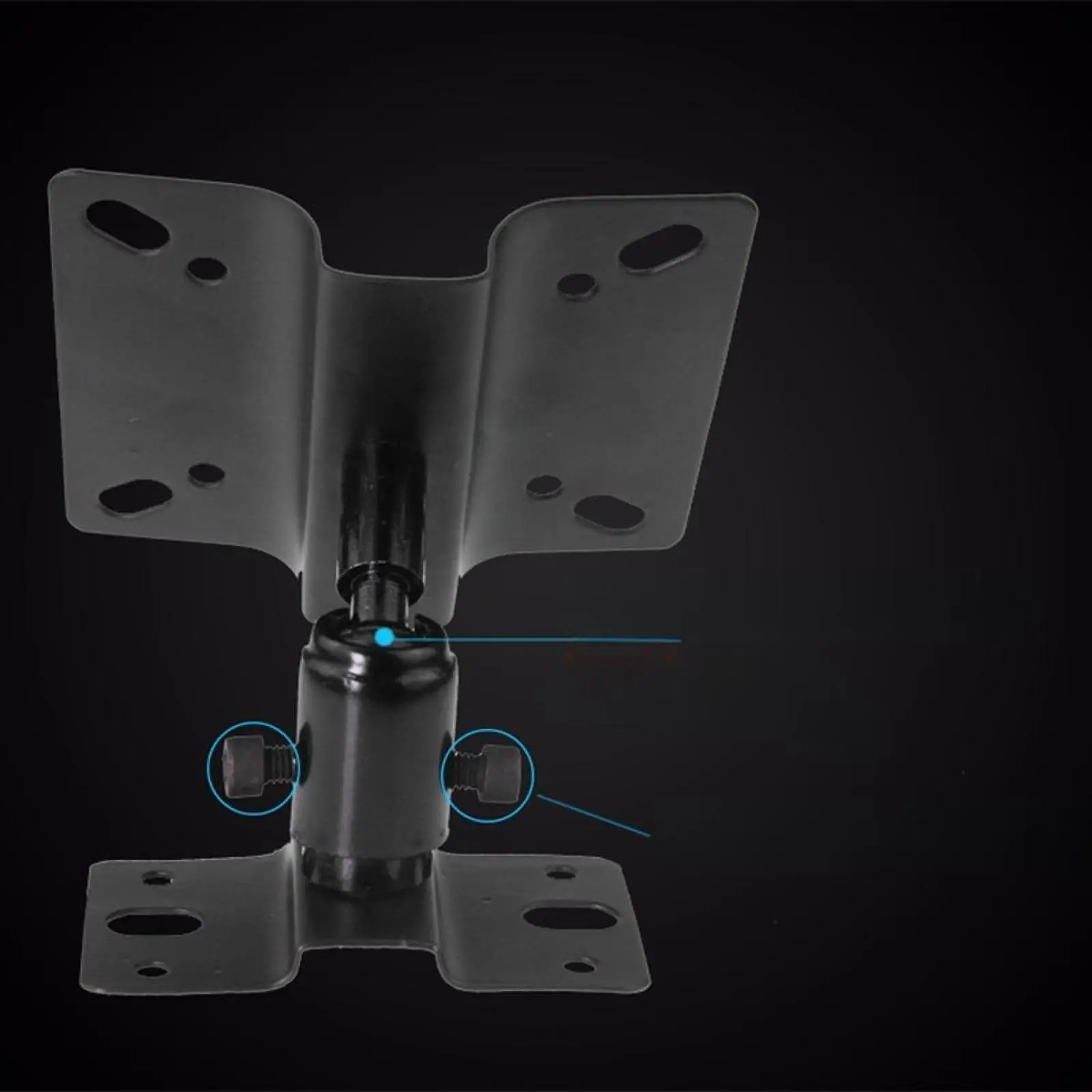 Adjustable Metal Speaker Wall Mount Bracket Heavy Duty Swivel Tilt Holder for Surround Sound Bar Studio Monitor Speakers