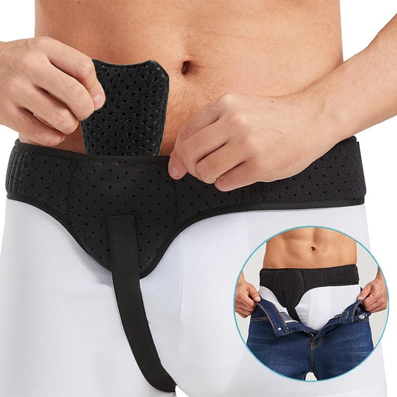1PCS Adjustable Inguinal Hernia Strap  Groin Hernia Recovery Belt Pain Support for Men Women Left Right