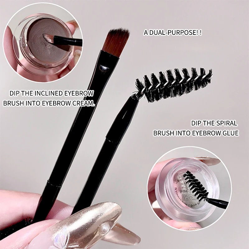 Two-in-one eyebrow cream and eyebrow gel, wild eyebrows from Europe and America, shaping and thickening eyebrow gel