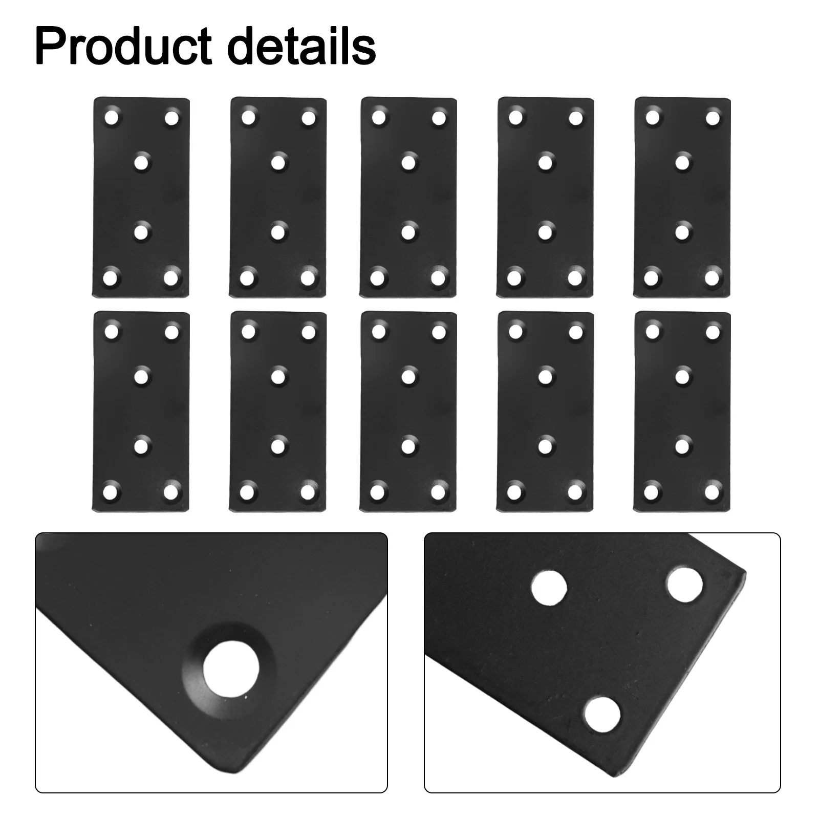 

Connector Plates Metal Brackets Home Improvement Strong Load-bearing Capacity Wood Furniture Brackets For Cabinets