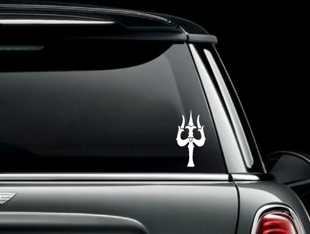 

Lord Shiva Trident Hindu God Vinyl Car Sticker Self-Adhesive Vinyl UV Scratch Water Fade Resistance personalization customizable