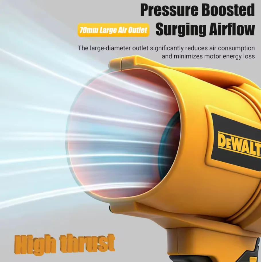 

Беспроводная мини-воздуходувка DeWalt с литиевым аккумулятором, мощная турбинная воздуходувка