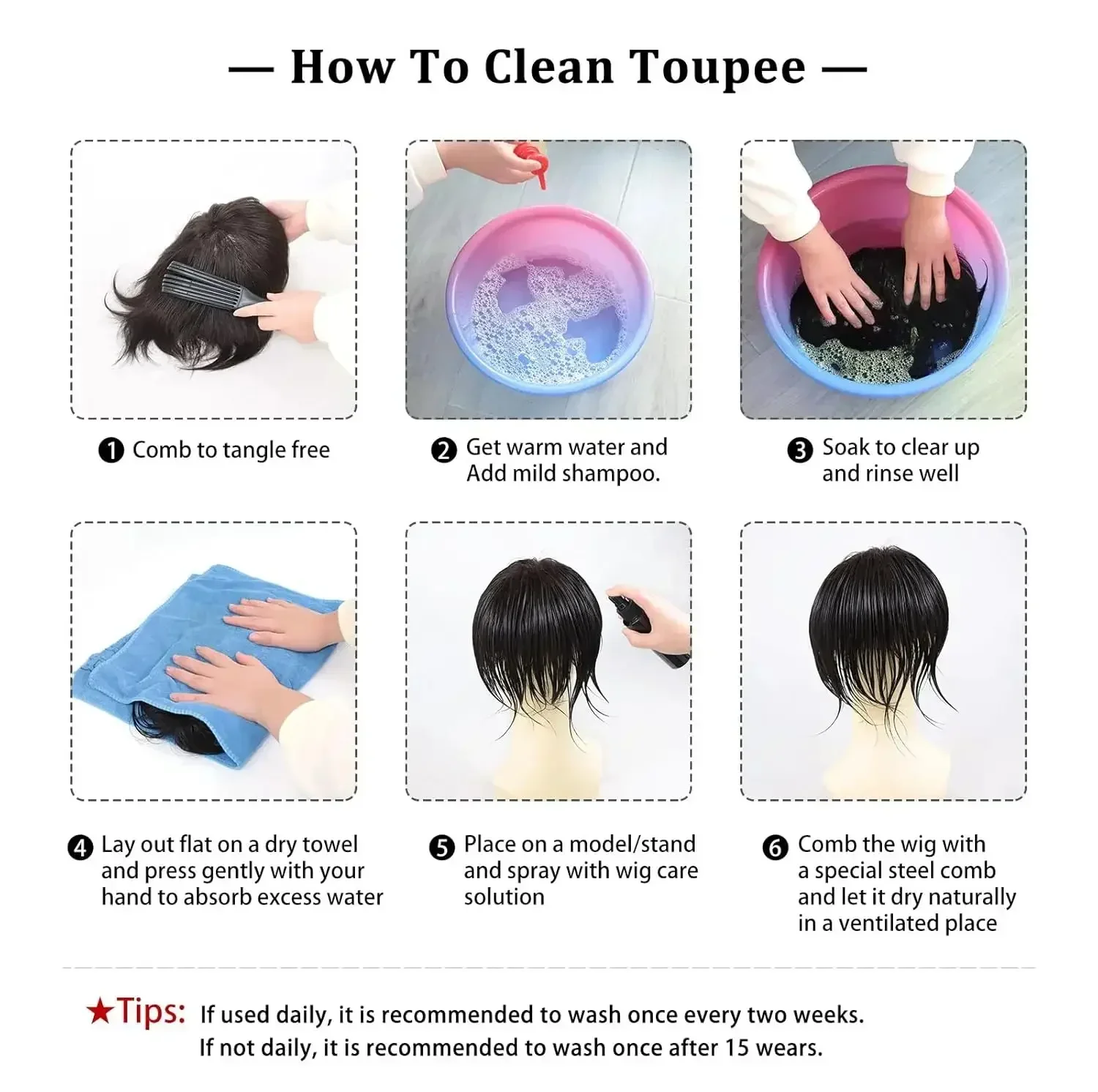 Toupee for Men Human Hair Replacement System Hair Units Curly Wave Men Piece Unit Natural Wigs Hair System 8x10LACE