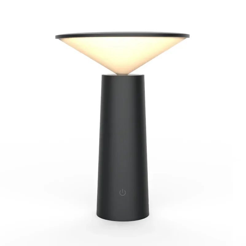Nordic minimalist style table lamp with USB charging function for creative decoration of dining room and bedside.