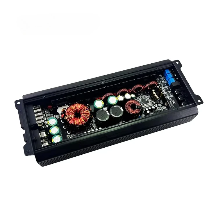 Factory wholesale RMS Power 100W*4@ 4Ω+800W*1@ 1Ω 5-Ch Class D aluminum casing Car Audio Power Amplifier for universal cars