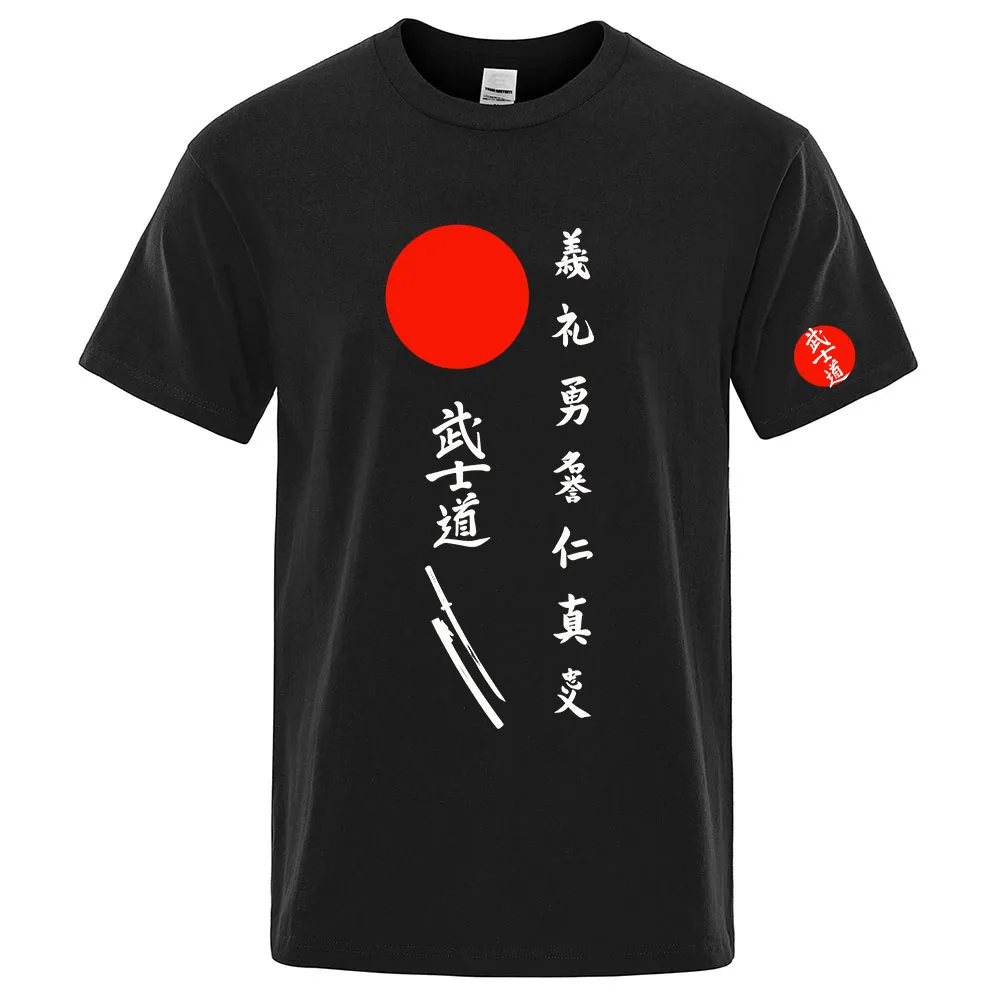 Japan Bushido Japan Bushido The men's regular short-sleeved shirt is suitable for summer and has a soft fabric T shirt