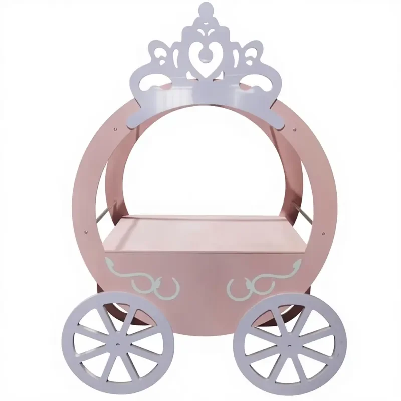 Wedding Candy Float Display Cabinet Mobile Booth Cart Decoration Supplies for Party Event Sweet Table Stand Showcase Storage