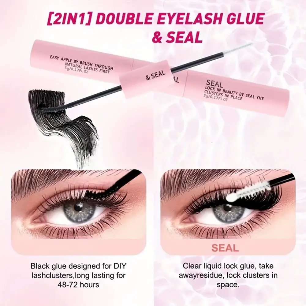 740 Clusters False Eyelashes 30D40D Glue Tweezers Eyelash Book Segmented Tools Eyelash Makeup Eyelash Kit Extension Applica O2R5