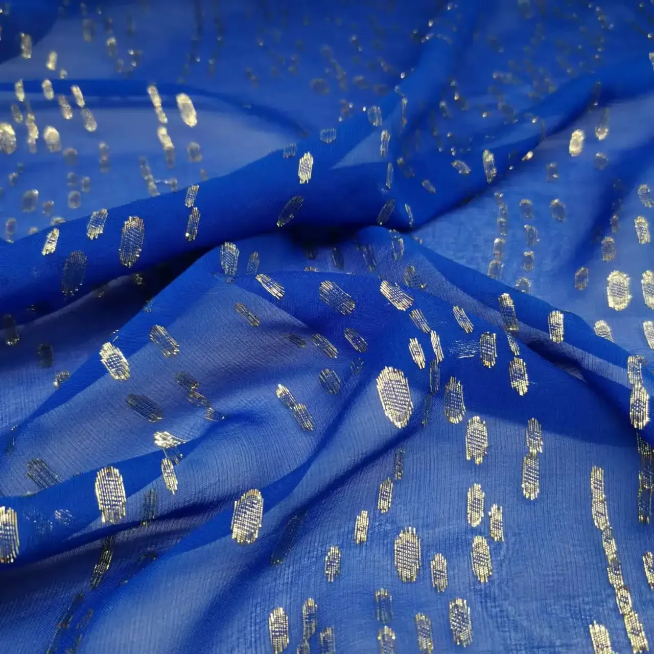 Silk Fabric Somali Dirac Jacquard With Metallic Lurex Mulberry Saree Dress Shiny Tissue