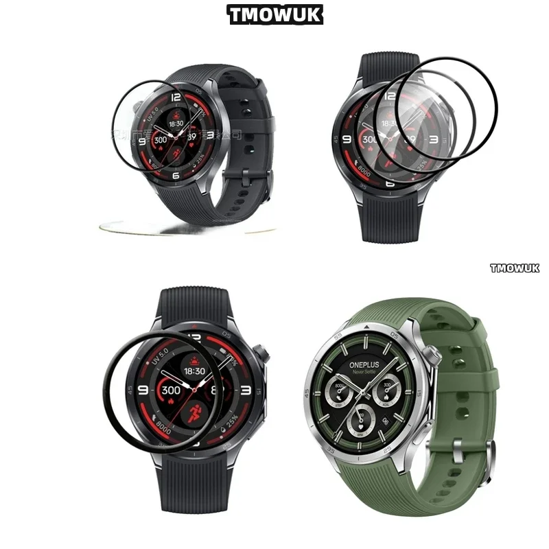 For OnePlus Watch 3 Watch3 Ultra-Clear Screen Protector - Soft Film, Case-Friendly Design