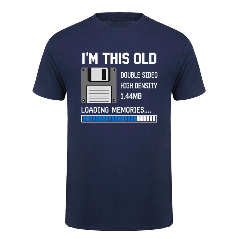 Funny Cool I'm This Old Dial Up Internet T-Shirt Retro 90s Computer Programmer Geek Tshirts Tee HJ-181