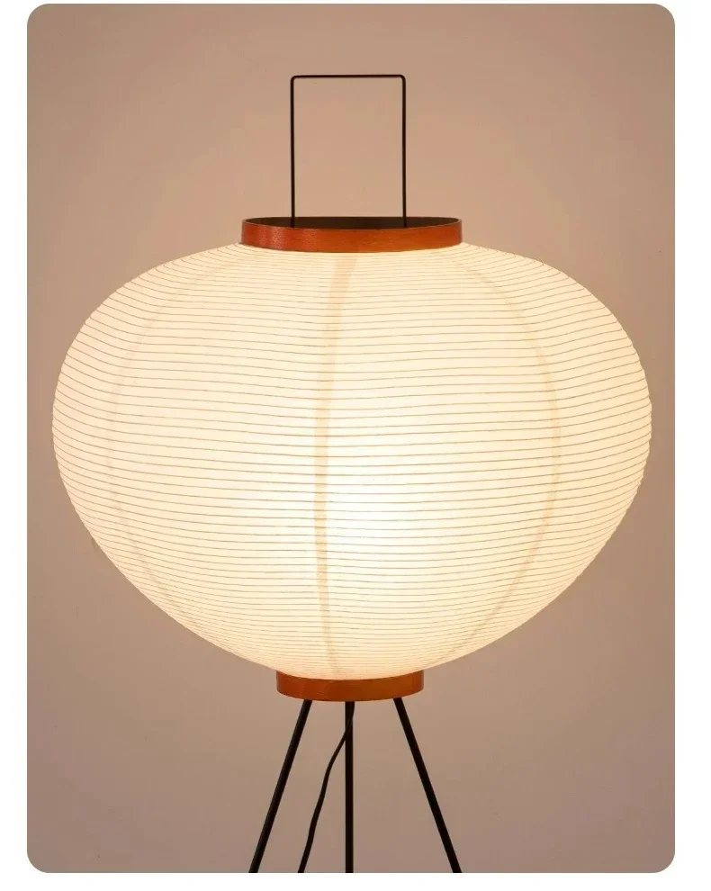 Japanese Retro Minimalist LED Floor Lamp Nordic Creative Lantern Living Room Bedroom Homestay Bedside Home Decoration Floor Lamp