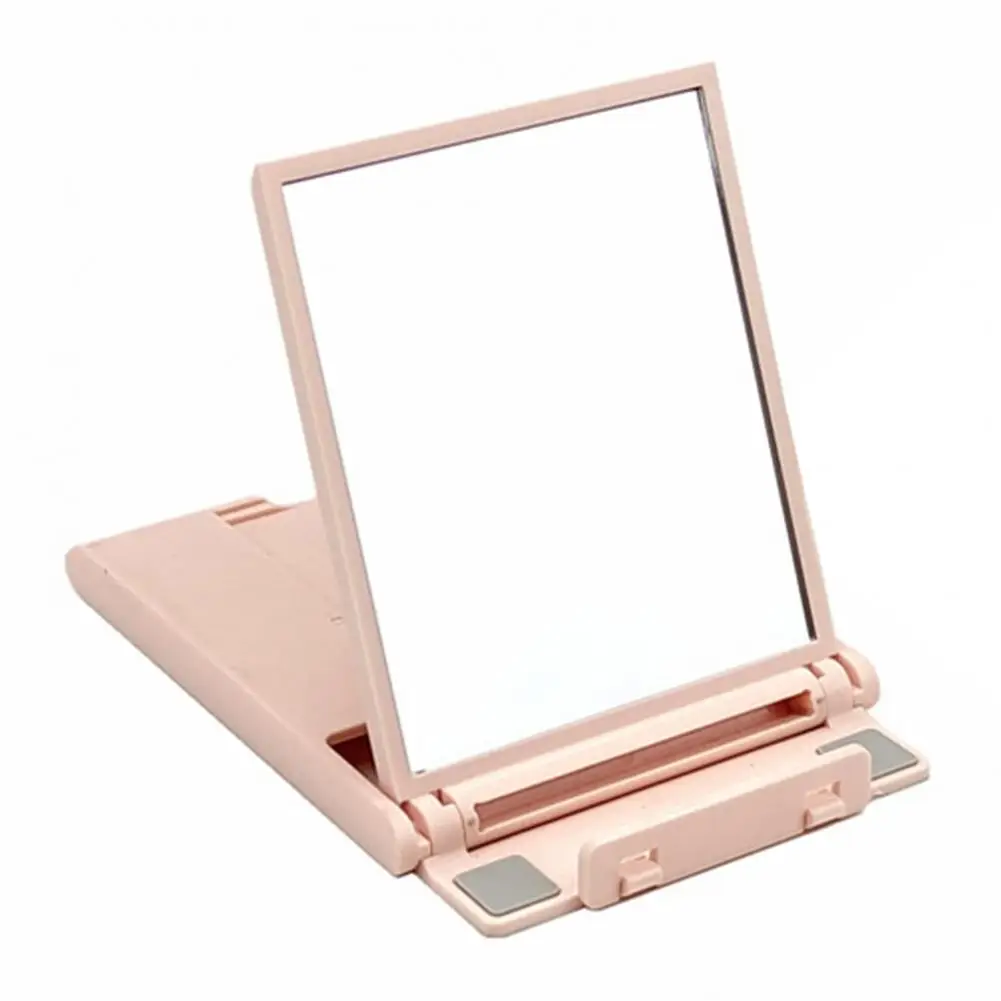 Mobile Phone Holder Foldable Multifunctional Adjustable Ultra-thin Space-saving Makeup Mirror Universal Tablet Cell Phone Deskto