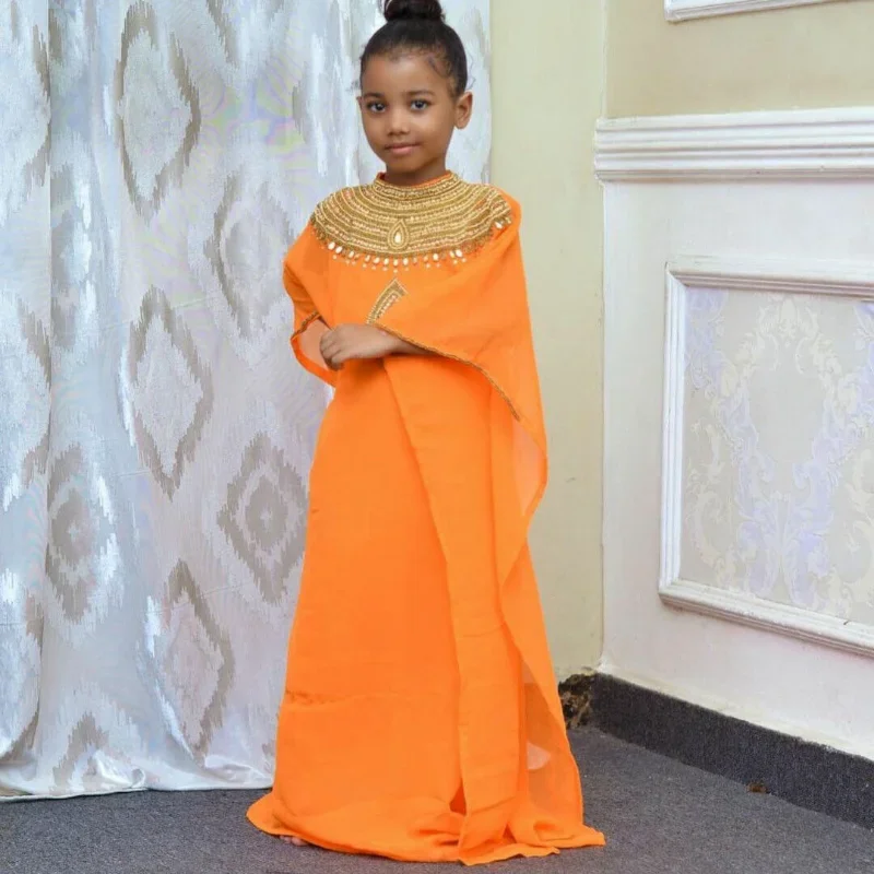 

Flower Girl Dresses for Weddings Abaya Moroccan Caftan Kids Dubai