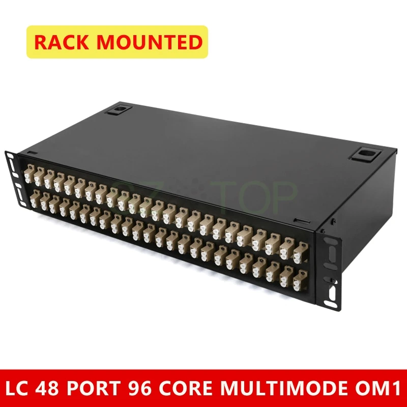 

48 Ports LC ST Fiber Patch Panel Desktop Pigtail Optical Fiber Terminal Box SC FC MM Duplex Chassis Terminal box customized