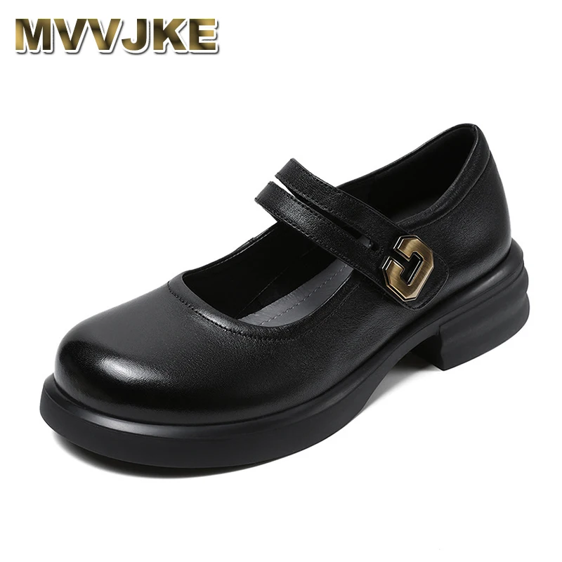 

Top Layer Cowhide French Mary Jane Single Shoe 2024 Spring Autumn New White Light Mouth Fashionable Women's Leather Shoes