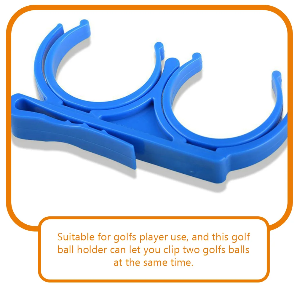 2 قطعة حامل كرة جولف محمول قابل للطي، مشابك خفيفة الوزن قابلة للتدوير معلقة على الخصر، أدوات تدريب مريحة لمشابك الجولف