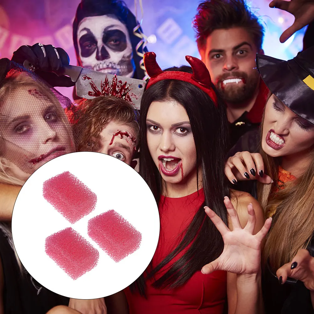 

3Pcs Coarse Hole Makeup Sponge for Realistic Wound Effects Bruises Burns Scars Cuts Bites Halloween Party Costume Carnival