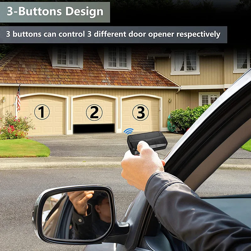 Compatible DEA PUNTO GT2 MIO TR 2 4 N CompGOLD 288 GENIE 273 WOOD Garage Door / Gate Remote Control Opener 433.92MHz Transmitter