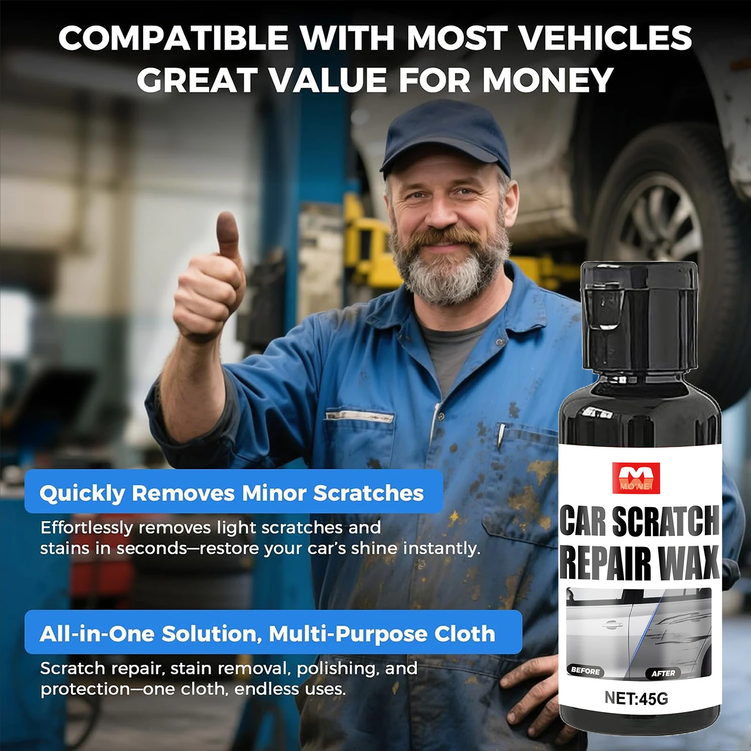 Car Scratch Remover - Professional Car Paint Repair Pen, Quick Dry Nano Liquid Polish, For Car Scratch Repair, Remove Scratches