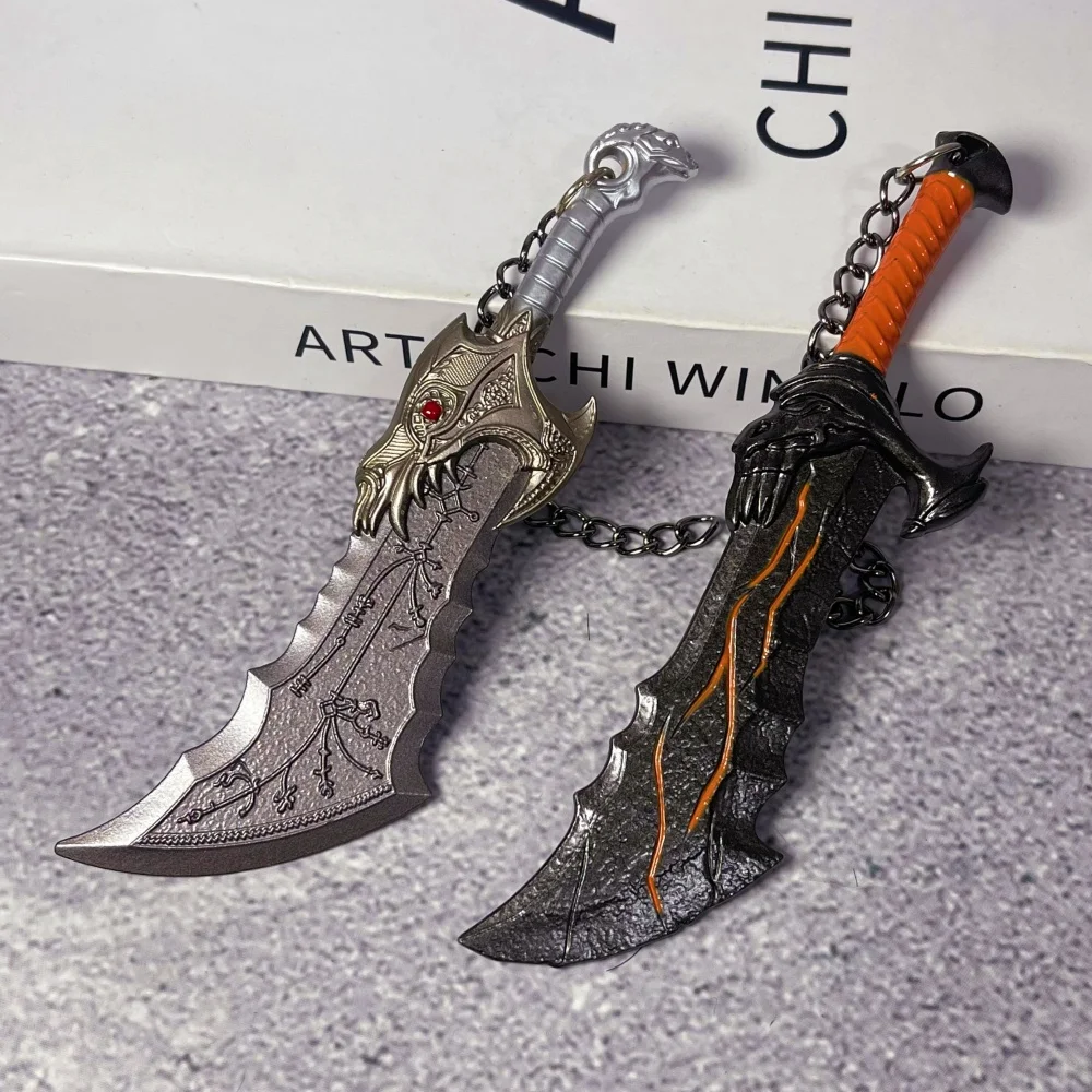 15cm God of War 4 Katana Metal Sword Real Size Japanese Katana Sabre Figure Anime Kratos Athena Ghost Leviathan Chaos Toy Gift