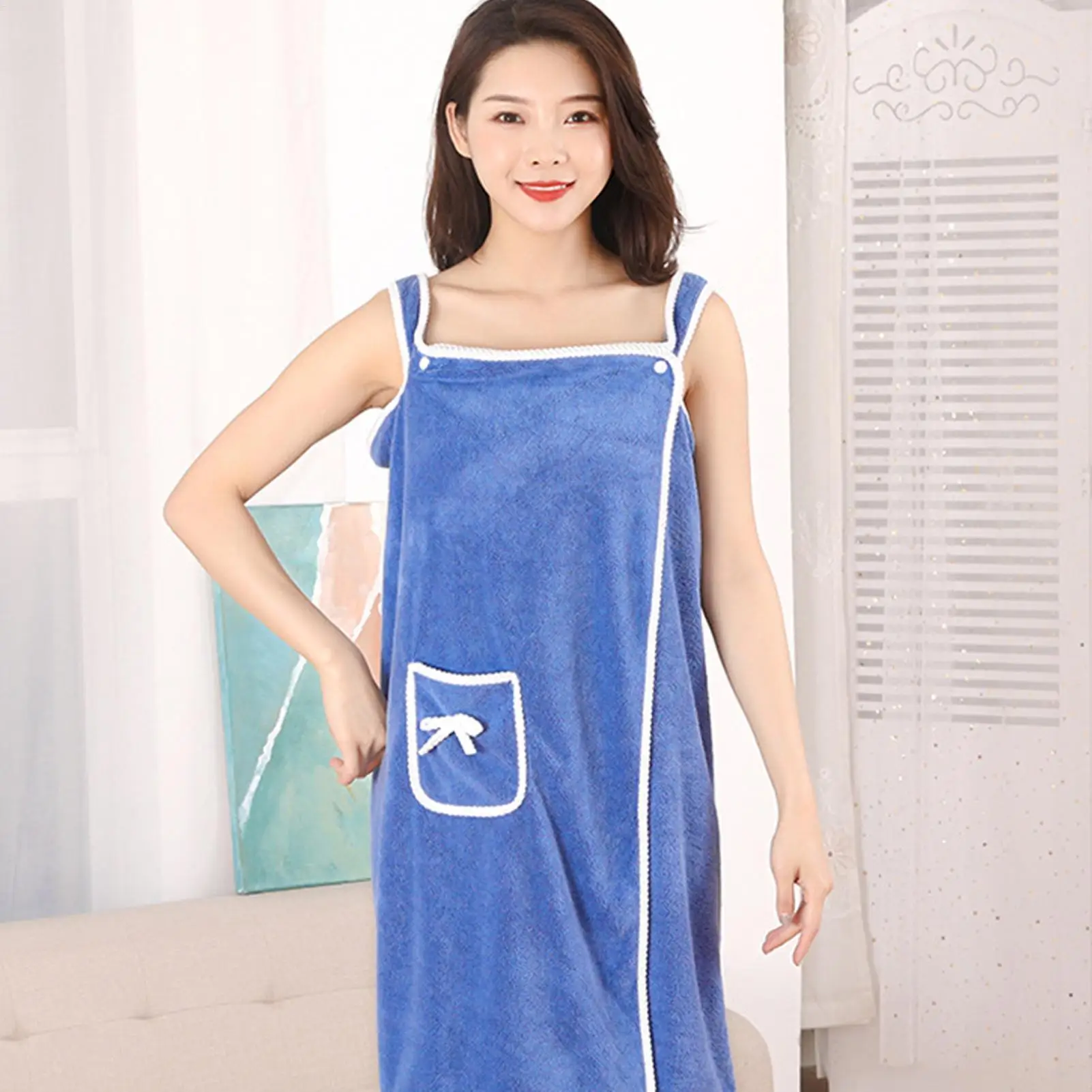 Shower Towel Wrap Womens Towel Wrap Wearable Skirt Bathrobe Quick Drying For Friends Sisters Beach Bathroom Travel Pool