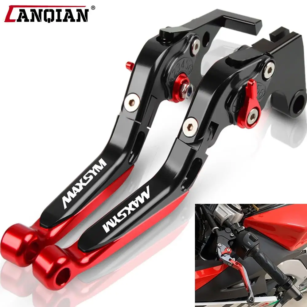 

FOR SYM MAXSYM 400i MAX400 all years Motorcycle handbrake Folding Extendable Moto Adjustable Clutch Brake Levers MAXSYM 400