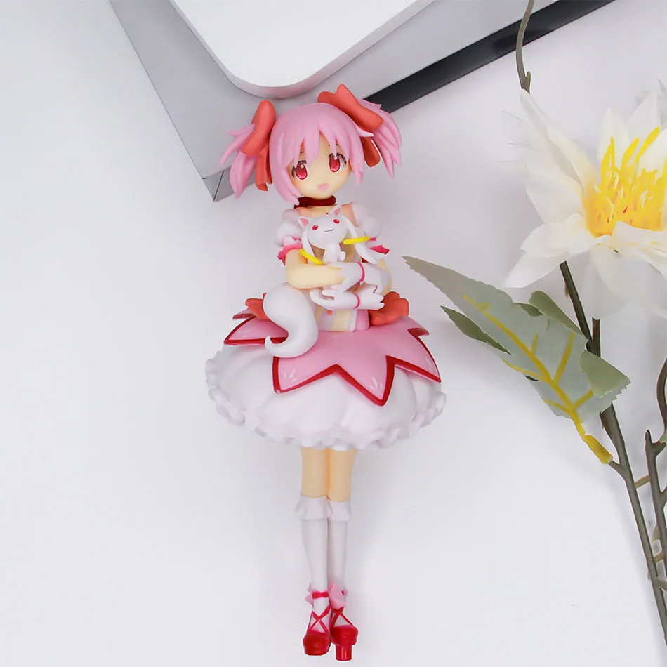 In Voorraad 18 CM Sega Kaname Madoka Tamaki Iroha Anime Action Pvc Figuur Model Pop Speelgoed Beeldje Collectiable Ornament Gift Kids
