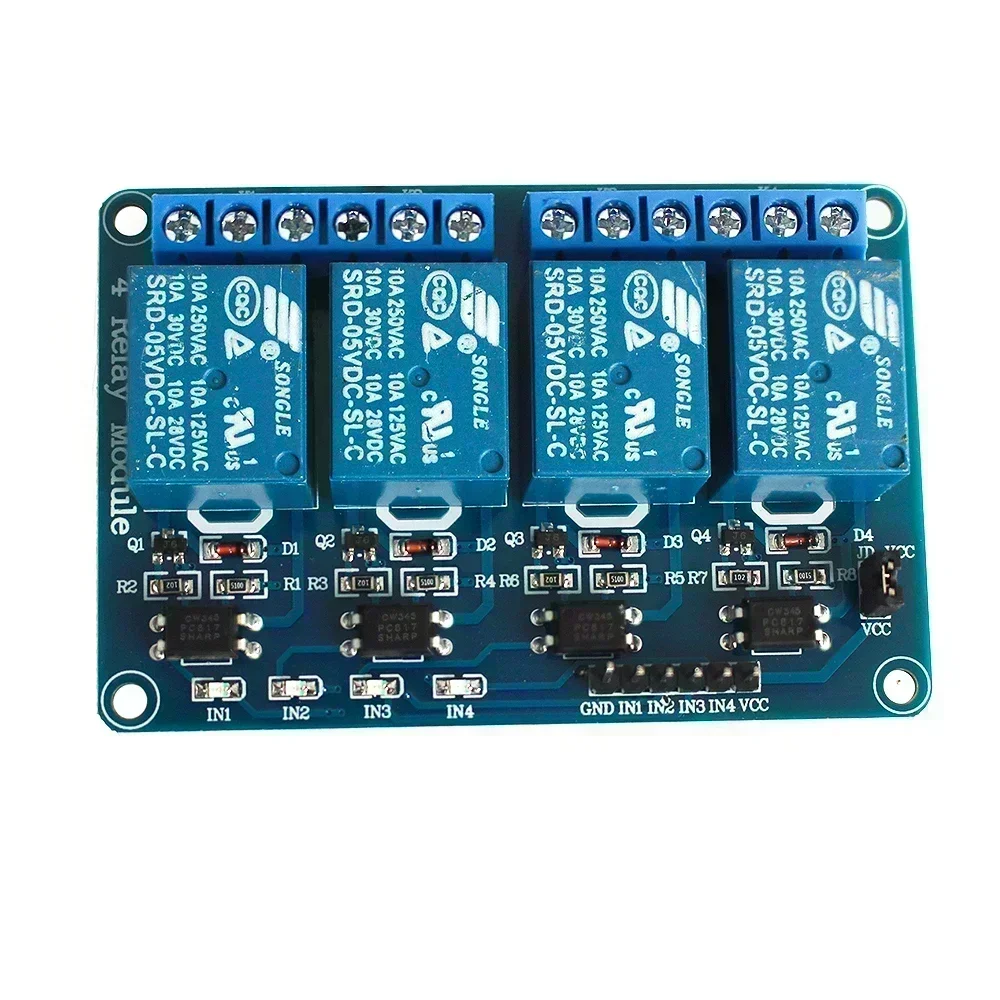 5V 12V 24V Relay Module With Optocoupler Relay Output 1 2 4 6 8 16Way Relay Module For Arduino PLC Automation Equipment Control