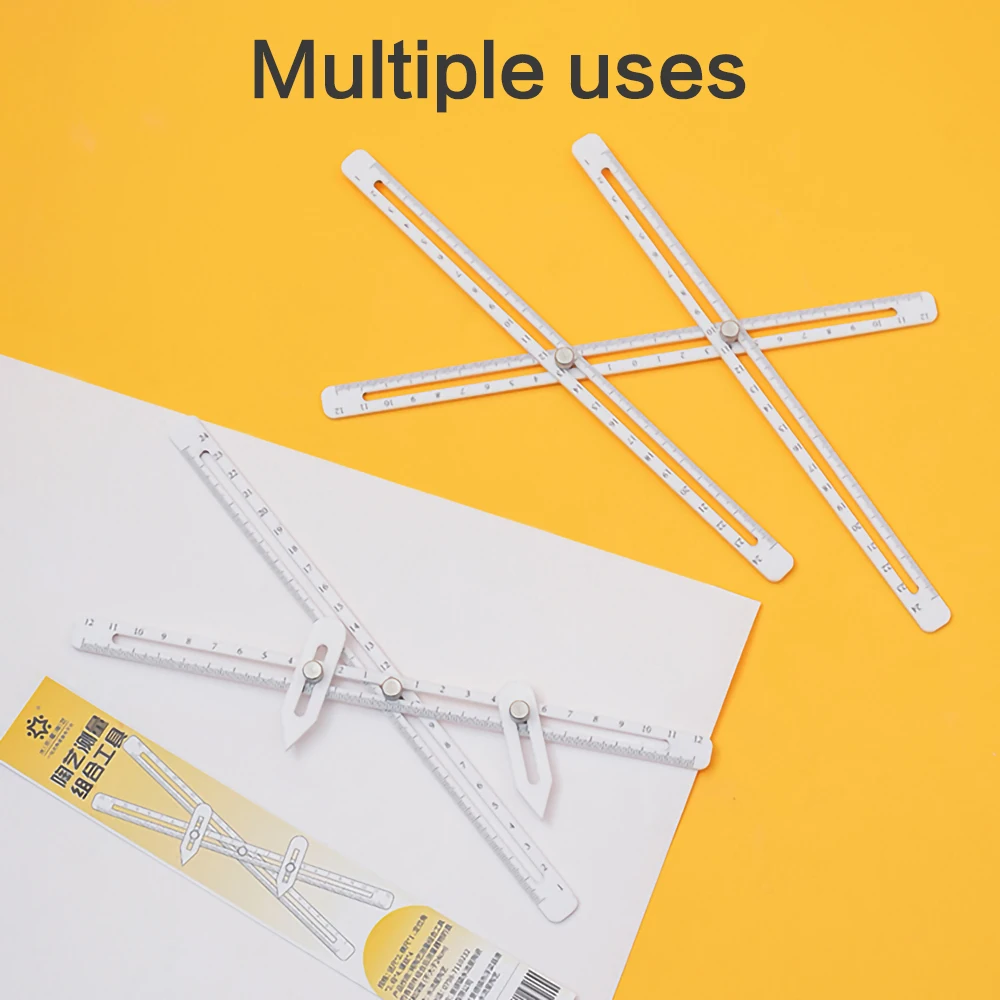 Pottery Measuring Combination Tool Set Multifunctional Depth Thickness Caliper Plastic Straight Ruler DIY Ceramic Tools